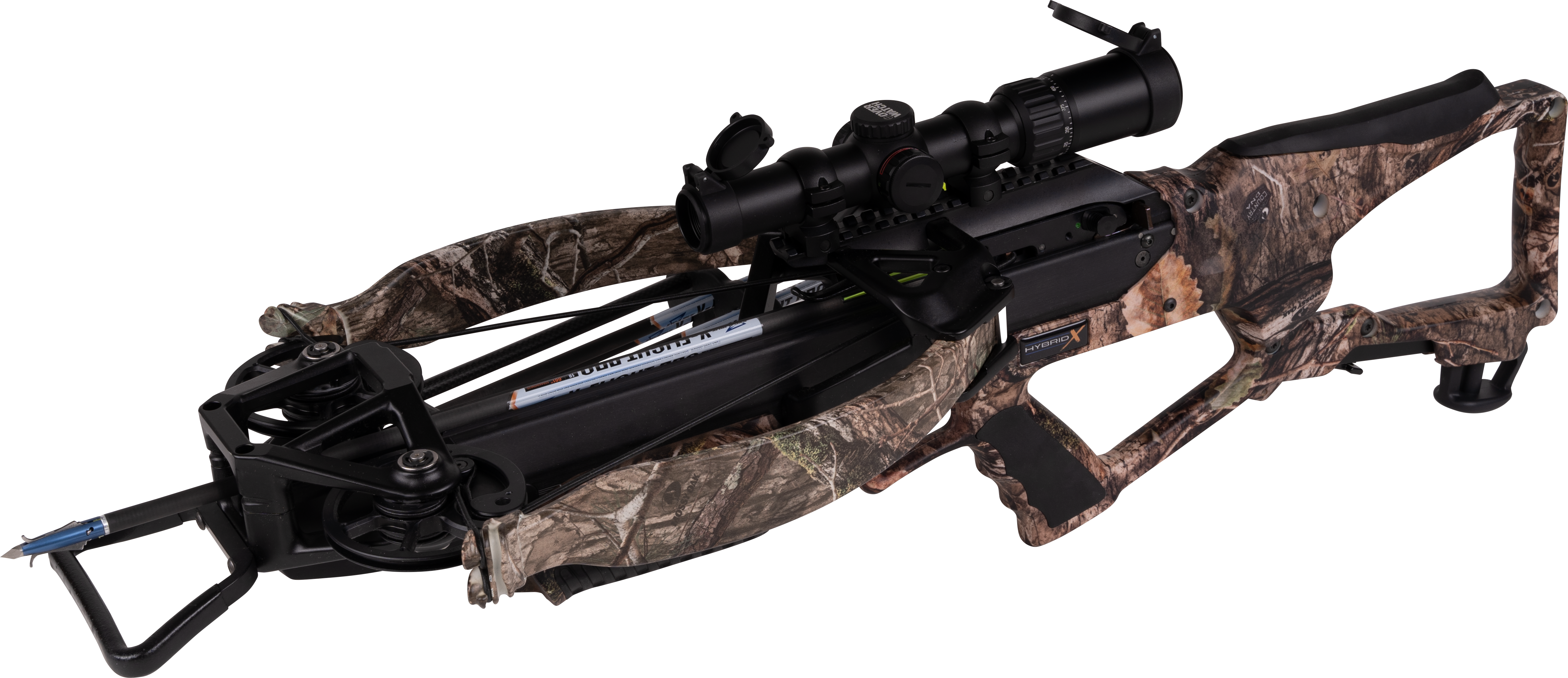 EXCALIBUR HYBRID X CROSSBOW SET w/ OVERWATCH SCOPE MOSSY OAK DNA