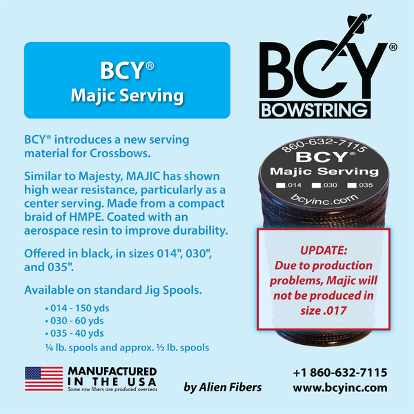 BCY MAJIC 035 - JIG SCHWARZ SERVIERATERIAL