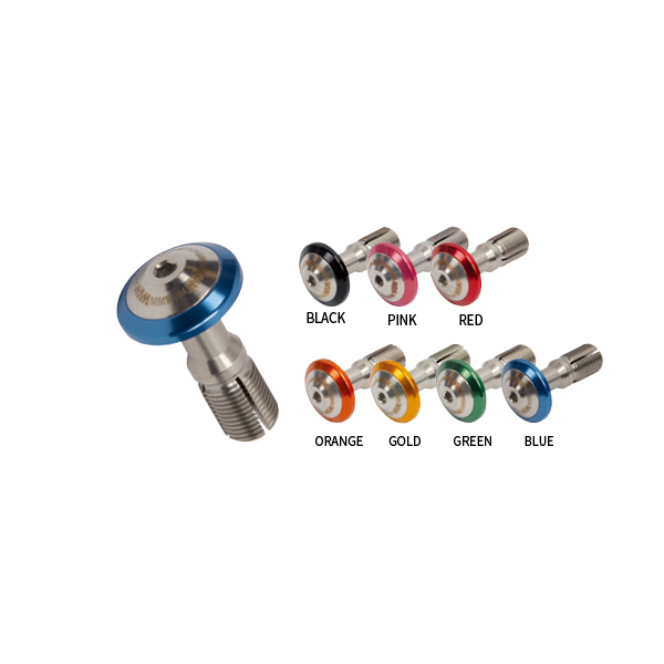 WIAWIS COLOR TILLER ADJUSTMENT BOLTS STAINLESS STEEL C-TYPE 12MM
