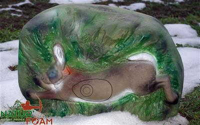 NATUR FOAM 3D-Ziel Blockziel mit Kaninchen