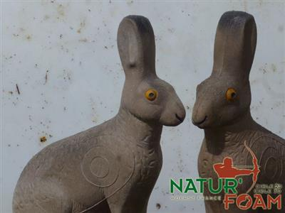 NATUR FOAM 3D-Ziel Hase - sitzend
