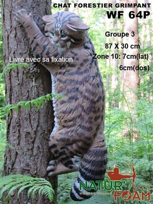 NATUR FOAM 3D-Ziel Wildkatze - kletternd