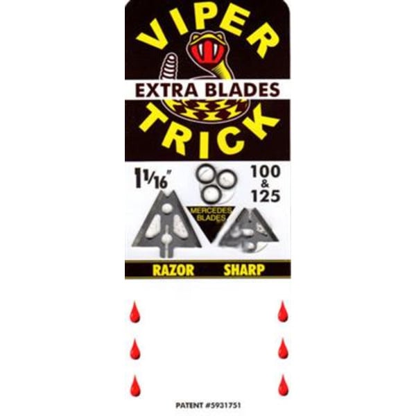 SLICK TRICK EXTRA KLINGEN FÜR VIPERTRICK 1 1/16" 100/125 GR 4pk