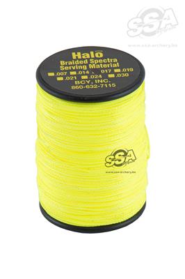 BCY BRAIDED HALO 021 - 1LBS FLUOR YELLOW SERVING MATERIAL