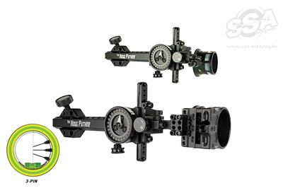 SPOTHOGG HUNTING & 3D SIGHTS HOGG-FATHER MRT / 3 PIN .019" MICRO LH BLK