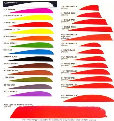 TRUEFLIGHT FEATHERS SHIELD 4" LW 100/PK