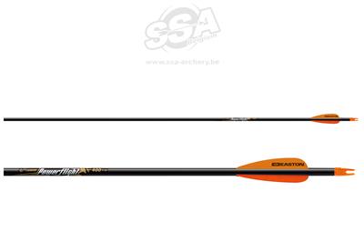 EASTON ARROW POWERFLIGHT SUPER NOCK/CB INSERT 2" XPV VANES 72/PK