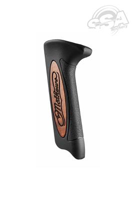 MATHEWS GRIPS IN PLASTIC ENGAGE COMPOUND LH BLACK with WOOD INLAY
