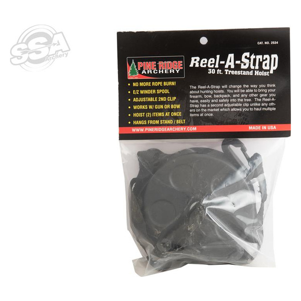 PINE RIDGE REEL-A-STRAP 30FT. AUSRÜSTUNGS-WINDE HEBEWERK - Immagine 2