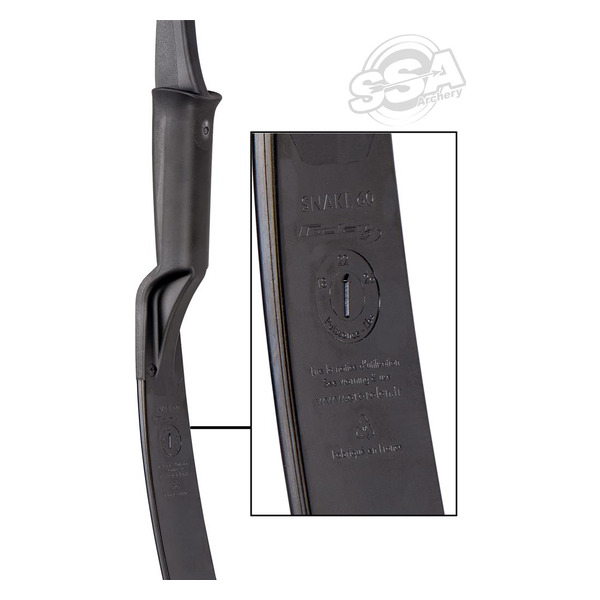 ROLAN BOGEN SNAKE 60" 18LBS BEIDHAND SCHWARZ - Immagine 5