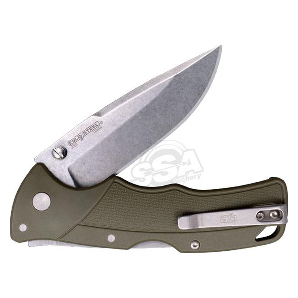 COLD STEEL VERDICT SPEAR POINT KLINGE OD GRÜN GFN GRIFF - Immagine 2
