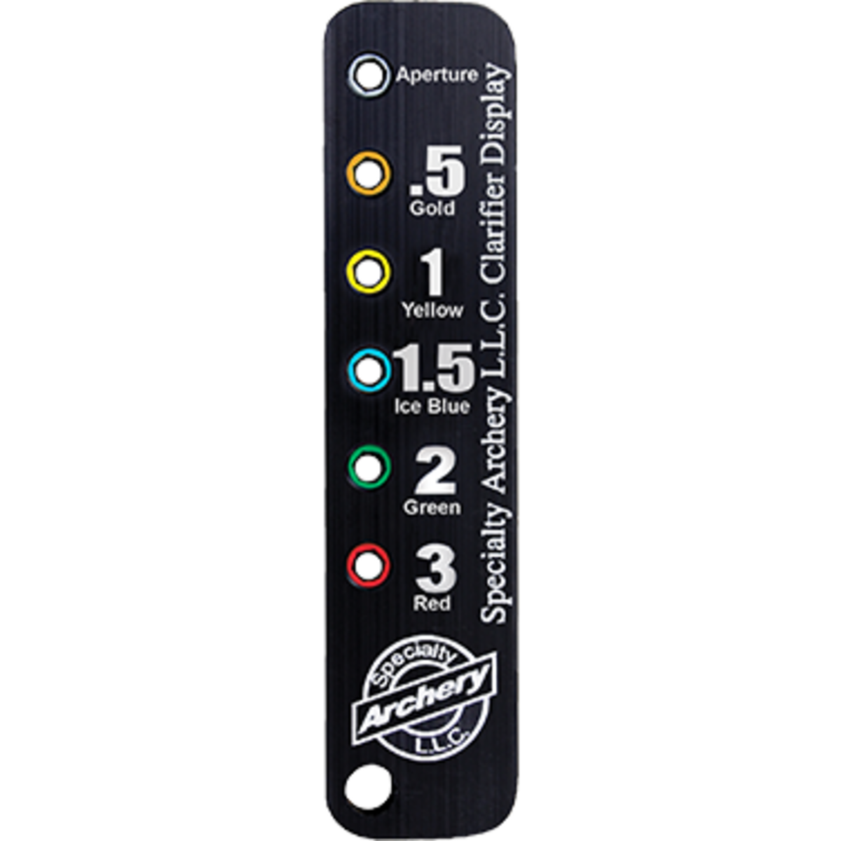 SPECIALTY ARCHERY Peep-Visier Teile Clarifier-Werkzeug inkl. alle Clarifier-Stärken
