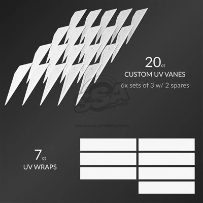 ULTRAVIEW UV 1K REFLETCH KIT - VANES 20/PK - WRAPS 7/PK