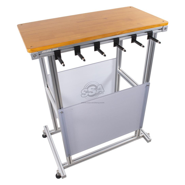 AVALON BOGEN-DISPLAYTISCH H115XL90XD45CM + 6 BOGENMONTAGE-HAKEN - Immagine 2