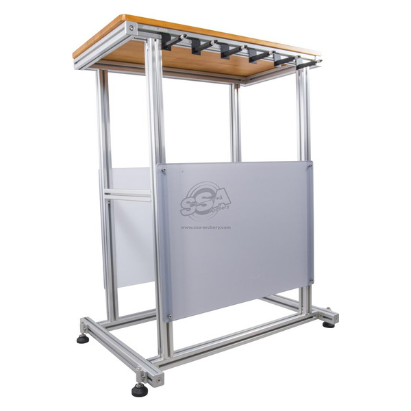 AVALON BOGEN-DISPLAYTISCH H115XL90XD45CM + 6 BOGENMONTAGE-HAKEN - Immagine 3