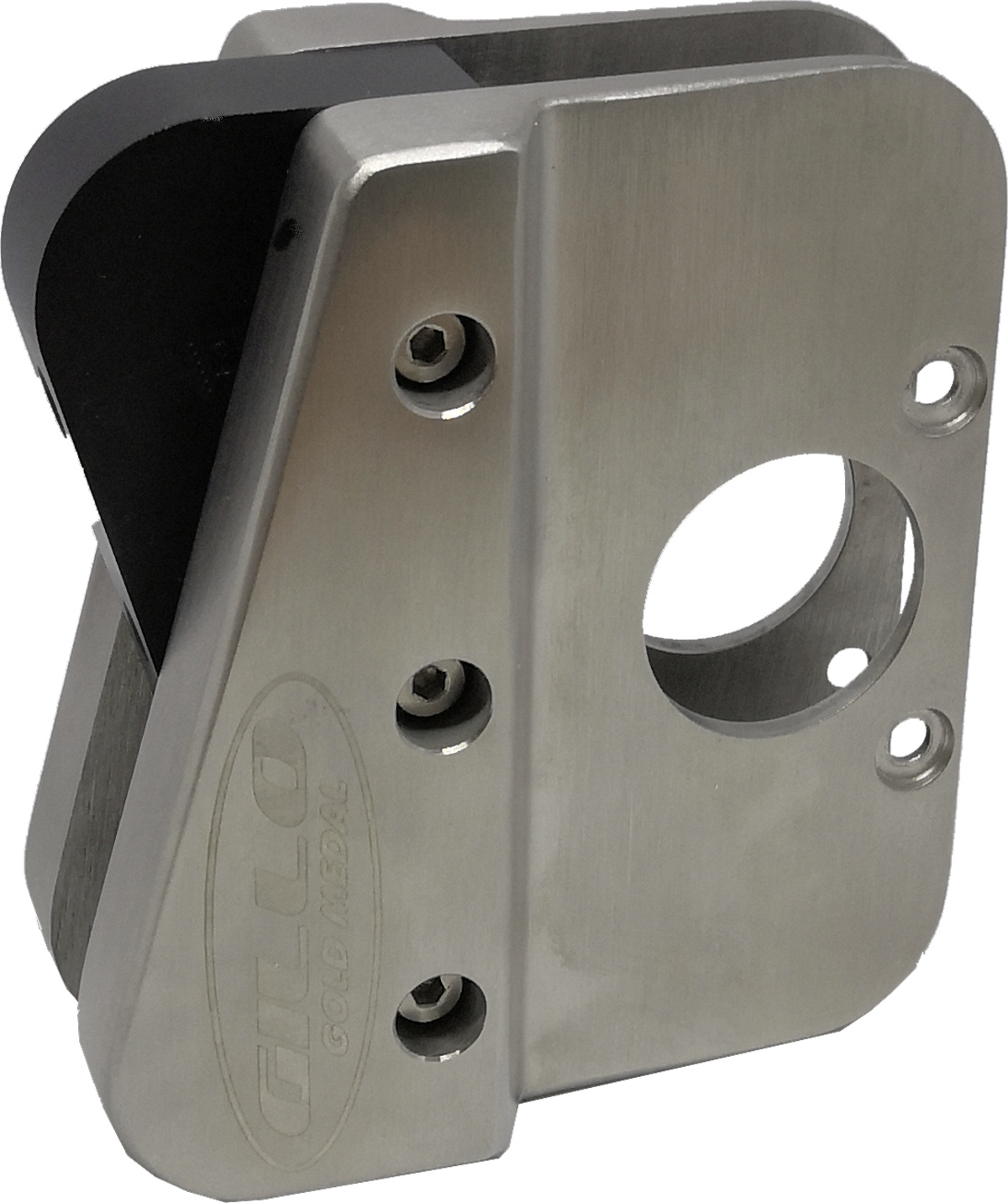 GILLO G4 Barebow (Blankbogen) Abdeckung 2x Edelstahl-Seiten, Mittelteil Aluminium - Image 2