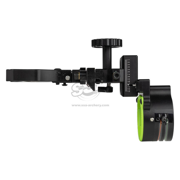 BLACKGOLD JAGD & 3D VISIER ASCENT MOUNTAIN LITE HD DUAL TRACK 4" DOVETAIL / 2 PIN VERTICAL .019" RH SCHWARZ – Bild 10
