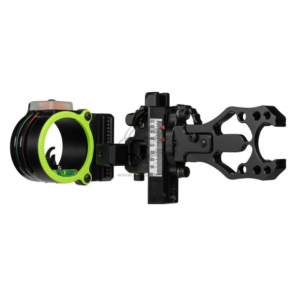 BLACKGOLD JAGD & 3D VISIER ASCENT MOUNTAIN LITE HD DUAL TRACK 4" DOVETAIL / 2 PIN VERTICAL .019" RH SCHWARZ – Bild 2
