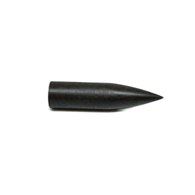 TIPPINGPOINTARCHERY GLUE-ON POINTS FOR WOODEN ARROWS BULLET BURNISHED STEEL W/ THREAD-