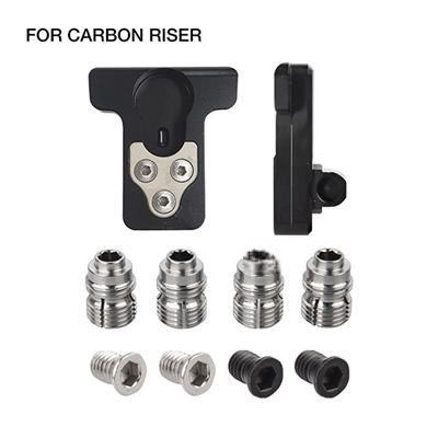 WIAWIS CENTER ADJUSTMENT BLOCK SET FÜR CARBON MITTELTEIL/SCHWARZER VERRIEGELUNGSSTIFT